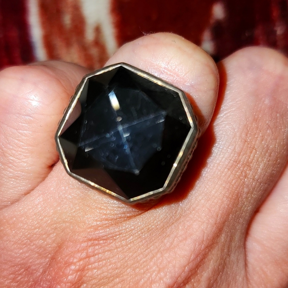 Lagos Black Onyx Rocks Ring size 7